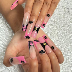 Pink Fantasy Handmade Nails D047
