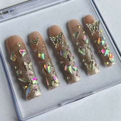 Aurora Butterfly Handmade Nails G031
