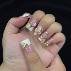 Elegant Blush Handmade Nails L272