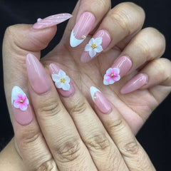 Blushing Petal Handmade Nails D457