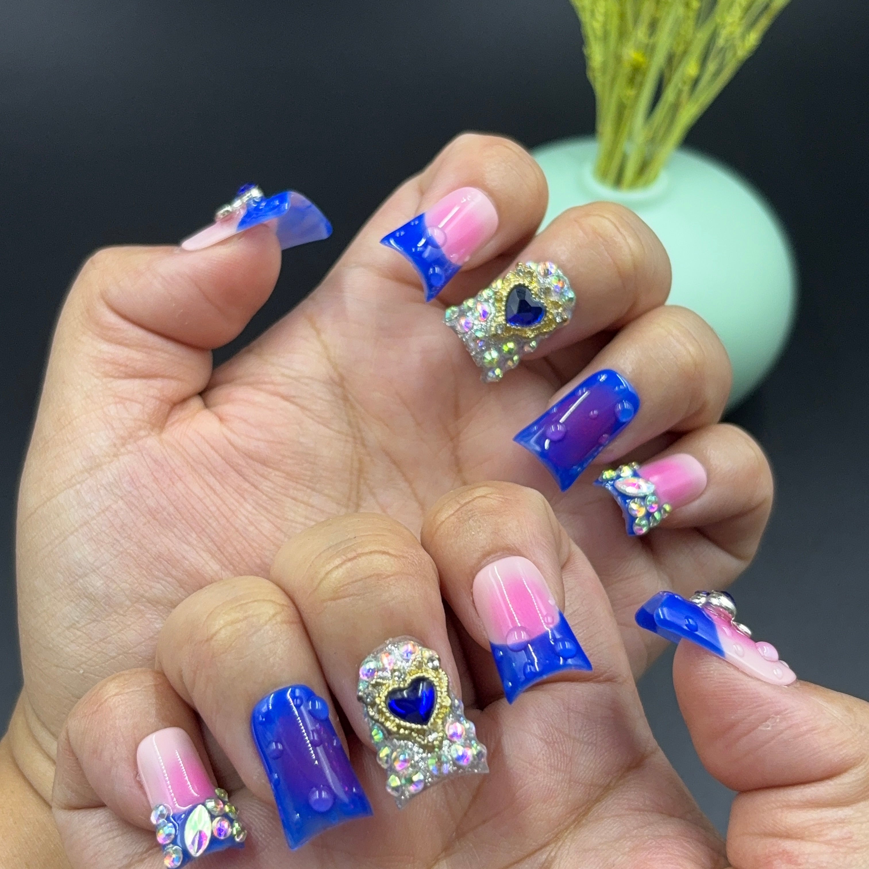 Romantic Bling Duck Nails L257