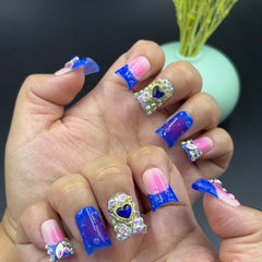 Romantic Bling Duck Nails L257