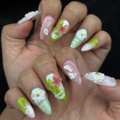 Spring Breeze Handmade Nails D429