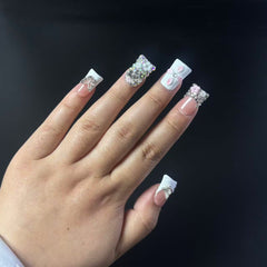 Glam Hearty Handmade Duck Nails L215