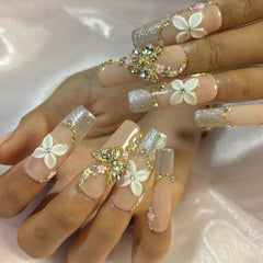 Spring Sparkle Handmade Nails D008