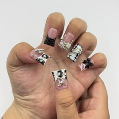 Glam Punk Blush Duck Nails  L225