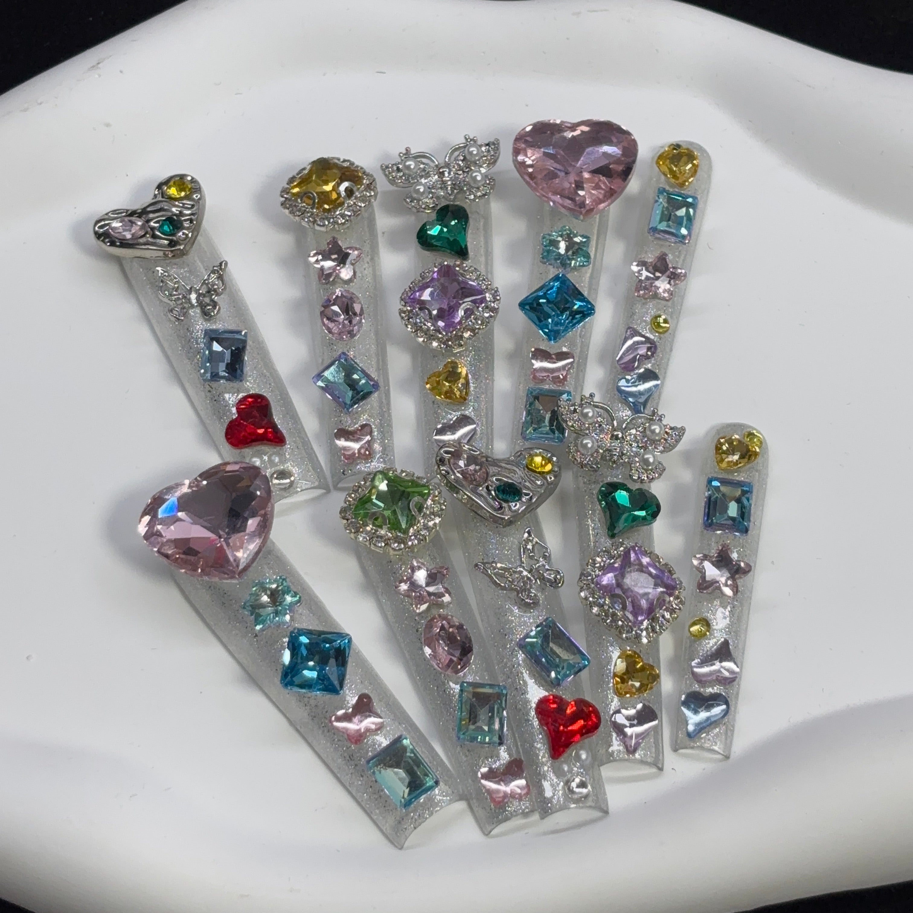 Sparkle Treasure Handmade Nails G038