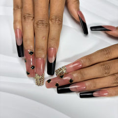 Noir - Blush Luxe Handmade Nails D009