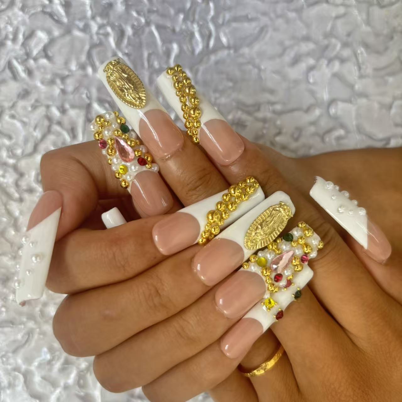 Opulent Divine Handmade Nails  D048
