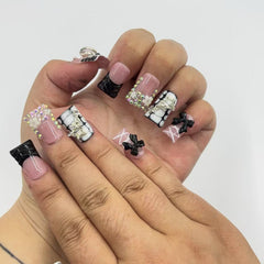 Glam Punk Blush Duck Nails  L225