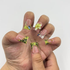 Blush Jungle Duck Nails L249