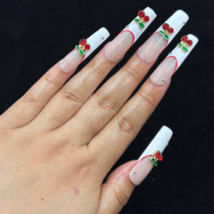 Cherry Blush Handmade Nails G007