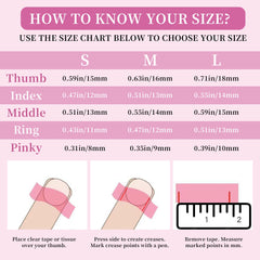 Glamour Blossom Handmade Nails M063